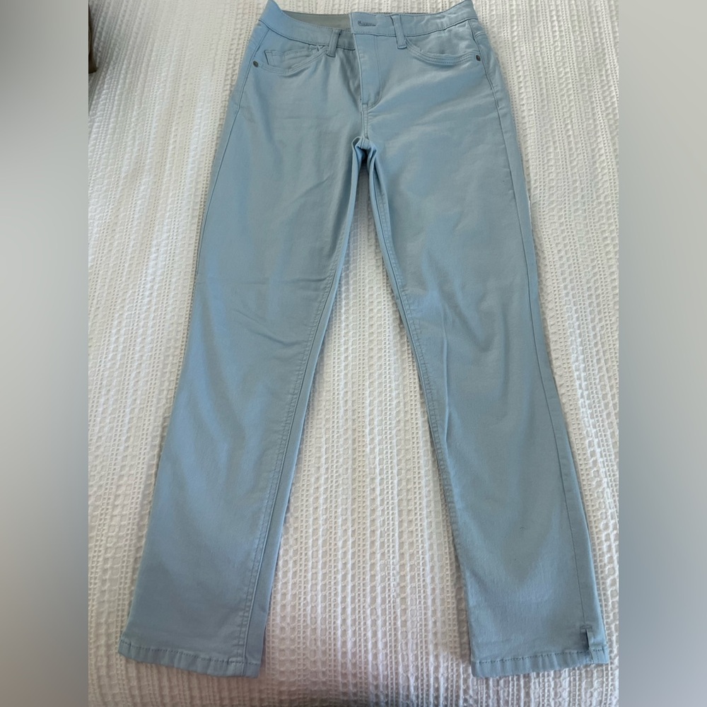 Gibson & Latimer Light Blue Straight-Leg Pants